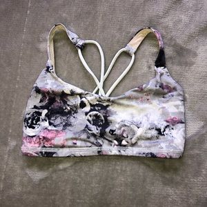 Lululemon Sports Bra No Padding Floral Pattern